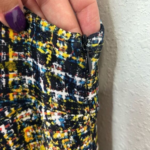 Joseph Ribkoff Multicolor Artsy Sleeveless Scoop Neck Sheath Dress Size 10 US - Picture 5 of 13